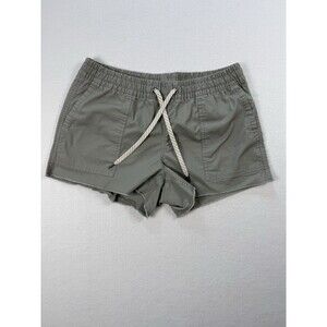 Vuori Ripstop Utility Shorts Green Women’s Small Raw Hem Drawstring